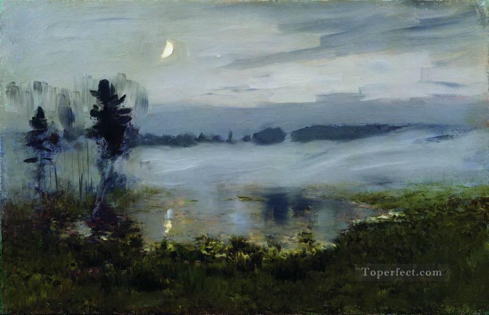 fog over water Isaac Levitan Oil Paintings
